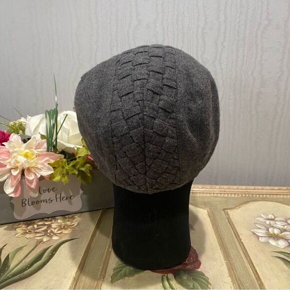 San Diego Hat Company Men’s Basketweave Flat Cap Wool Blend Gray One Size - Picture 5 of 14